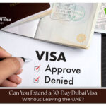 Traveler extending a 30-day Dubai visa online for a longer stay in the UAE