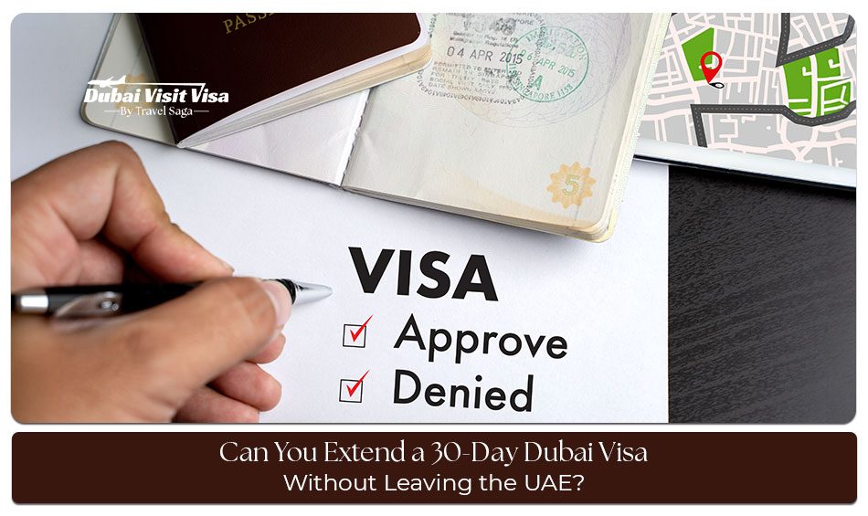 Traveler extending a 30-day Dubai visa online for a longer stay in the UAE