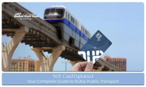 Dubai NOL Card used for convenient travel on the city’s metro, buses, trams, and water transport.”