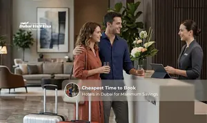 Traveller comparing Dubai hotel prices online to find the best deals and savings
