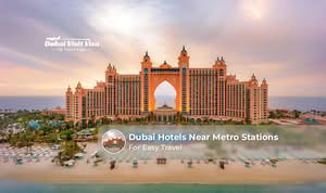 Modern Dubai hotel located near a metro station for convenient city travel