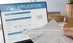 Jordanian traveller preparing passport and documents for a Dubai visa application