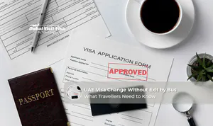 Traveller completing a UAE visa change process without exiting by bus