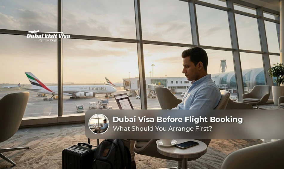 Dubai visa approval before booking a flight.