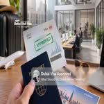 Dubai visa approved for a successful travel application.
