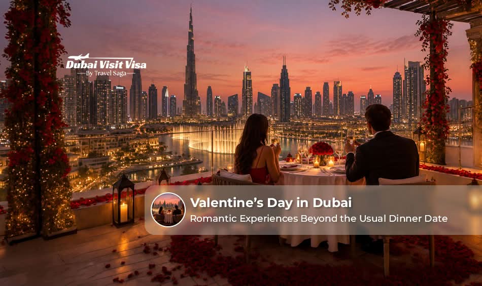 Romantic Valentine’s Day celebration in Dubai.