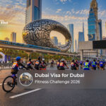 Visitors preparing their travel documents to participate in Dubai Fitness Challenge 2026.